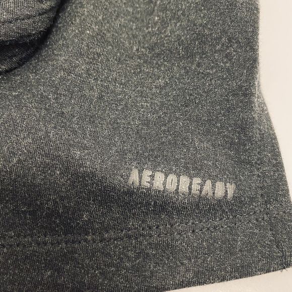 Adidas Aeroready Mens XL Charcoal Gray 1/4 Zip Long Sleeve Pullover Shirt GL7055 - Picture 4 of 11